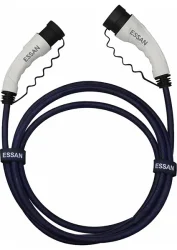 22KW Tip 2 Beyaz Soketli 5m Elektrikli Araç Çift Taraflı Şarj Kablosu Uyumlu ve Taşınabilir 5 Metre - 1