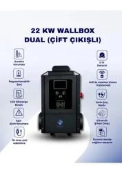22 Kw Wallbox Dual ( Çift Çıkışlı) Elektrikli Araç Şarj Cihazı - 1