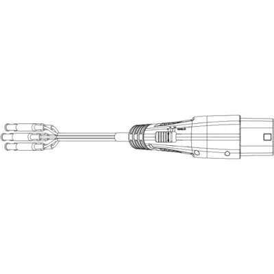 EVSE adapter, type-2 plug with 1.5 m test cable, METRALINE EVSE IT - 1
