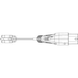 EVSE adapter, type-2 plug with 1.5 m test cable, METRALINE EVSE IT