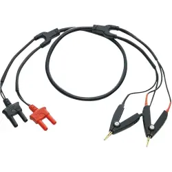Measuring lead, 1100 mm, black for battery tester, GBM-01