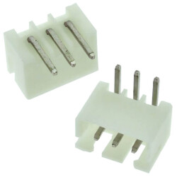 2.50MM 3P 90C MALE WHITE - CONNFLY	