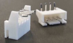 2.50MM 4P 90C MALE WHITE - CONNFLY	