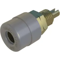 4 mm socket, screw connection, mounting Ø 8 mm, CAT O, gray, 930176706