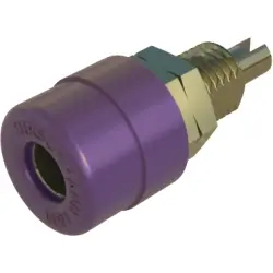 4 mm socket, screw connection, mounting Ø 8 mm, CAT O, purple, 930176709