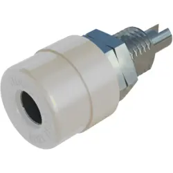 4 mm socket, screw connection, mounting Ø 8 mm, CAT O, white, 930176107