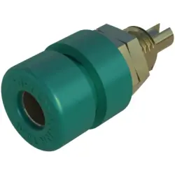 4 mm socket, screw connection, mounting Ø 8 mm, CAT O, green, 930166704