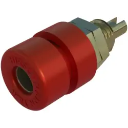 4 mm socket, screw connection, mounting Ø 8 mm, CAT O, red, 930166701
