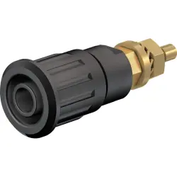 4 mm socket, threaded bolt, mounting Ø 12.2 mm, CAT III, yellow, 23.3140-24