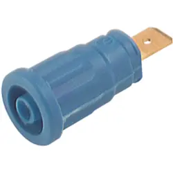4 mm socket, flat plug connection, mounting Ø 12.2 mm, CAT III, blue, 972362102