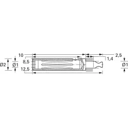 2 mm socket, solder connection, 1 mm, 41.0002
