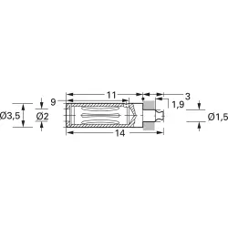 3.5 mm socket, solder connection, 2 mm, 41.0061