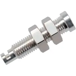 2 mm socket, solder connection, mounting Ø 4 mm, silver, BU 24 AG