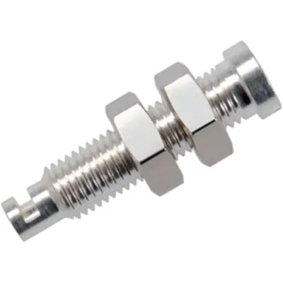 2 mm socket, solder connection, mounting Ø 4 mm, silver, BU 24 AG - 1