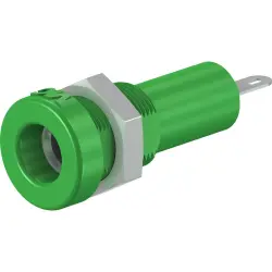 4 mm socket, solder connection, mounting Ø 8.3 mm, green, 23.0450-25