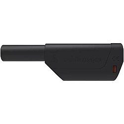 4 mm plug, screw connection, 2.5 mm², CAT II, black, SFK 8500 S NI / AS / SW