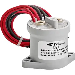 High voltage contactor, 1 pole, 150 A, 1000 VDC, 1 Form X, coil 28 VDC, bolt connection, 1618408-2