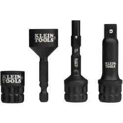 3/8 inch impact socket adapter kit, 4 pieces, L 23 mm, 65KADPM