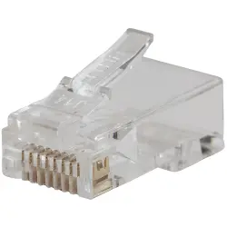 Plug, RJ45, 8 pole, 8P8C, Cat 5e, cable assembly, VDV826702, package with 50 pieces