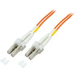 Duplex-jumper, LC to LC, 7.5 m, OM2, multimode 50/125 µm, O0310.7,5