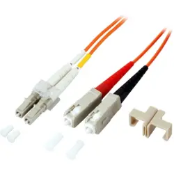 Duplex-jumper, LC to SC, 1 m, OM1, multimode 62.5/125 µm, O3061.1