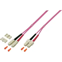 Duplex-jumper, SC to SC, 7.5 m, OM4, multimode 50/125 µm, O0318.7,5