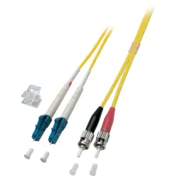 Duplex-jumper, LC to ST, 5 m, OS2, singlemode 9/125 µm, O0361.5