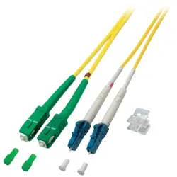 Duplex-jumper, LC to SC, 7.5 m, OS2, singlemode 9/125 µm, O0362.7,5