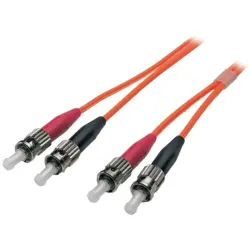 Duplex-jumper, ST to ST, 3 m, OM2, multimode 50/125 µm, O6013.3