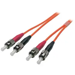 Duplex-jumper, ST to ST, 1 m, OM1, multimode 62.5/125 µm, O6023.1