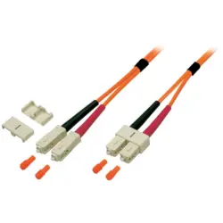 Duplex-jumper, SC to SC, 0.5 m, OM2, multimode 50/125 µm, O6413.0,50