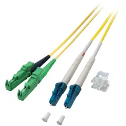 Duplex-jumper, E2000 to LC, 15 m, OS2, singlemode 9/125 µm, O0937.15