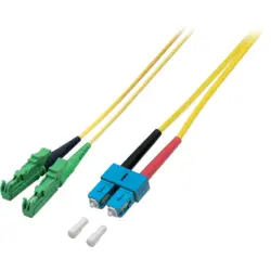 Duplex-jumper, E2000 to SC, 20 m, OS2, singlemode 9/125 µm, O0939.20