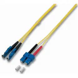 Duplex-jumper, E2000 to SC, 20 m, OS2, singlemode 9/125 µm, O0940.20