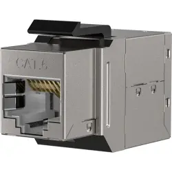 Modular adapter, RJ45 socket to RJ45 socket, straight, Cat 6, 37486.1
