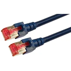 Patch cable, RJ45 plug, straight to RJ45 plug, straight, Cat 6, S/FTP, LSZH, 3 m, black, K5515.3