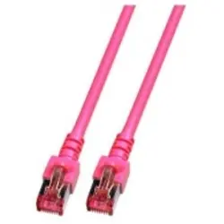 Patch cable, RJ45 plug, straight to RJ45 plug, straight, Cat 6, S/FTP, LSZH, 2 m, magenta, K5519.2