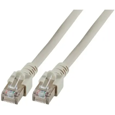 Patch cable, RJ45 plug, straight to RJ45 plug, straight, Cat 5e, SF/UTP, PVC, 0.3 m, gray, K5455.0,3 - 1