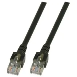 Patch cable, RJ45 plug, straight to RJ45 plug, straight, Cat 5e, SF/UTP, PVC, 2 m, black, K5456.2