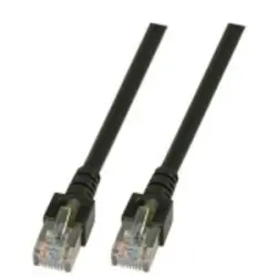 Patch cable, RJ45 plug, straight to RJ45 plug, straight, Cat 5e, SF/UTP, PVC, 30 m, black, K5456.30