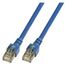 Patch cable, RJ45 plug, straight to RJ45 plug, straight, Cat 5e, SF/UTP, PVC, 7.5 m, blue, K5459.7,5