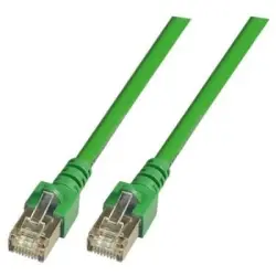 Patch cable, RJ45 plug, straight to RJ45 plug, straight, Cat 5e, SF/UTP, PVC, 10 m, green, K5460.10
