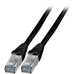 Patch cable, RJ45 plug, straight to RJ45 plug, straight, Cat 6A, S/FTP, LSZH, 2 m, black, K5538SW.2