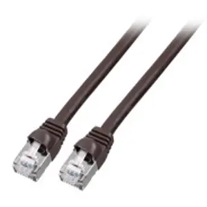 Patch cable, RJ45 plug, straight to RJ45 plug, straight, Cat 6, S/FTP, LSZH, 10 m, black, K2460.10 - 1