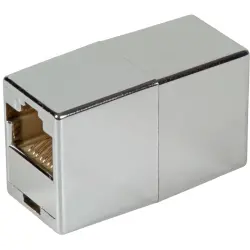 Modular adapter, RJ45 plug to RJ45 socket, straight, 37507.1