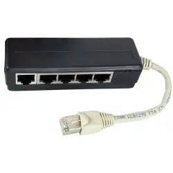 ISDN adapter, RJ45 plug to 5 x RJ45 socket, straight, Cat 6, K5117.015