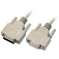 Connection cable, 2 m, D-Sub plug, 15 pole to D-Sub plug, 15 pole, K5139.2