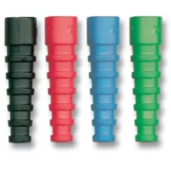 Cable grommet, cable Ø 2.8 mm, RG-174, rubber, red, 52537.1