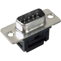 D-Sub plug, 15 pole, standard, equipped, straight, IDC connection, 29061.1
