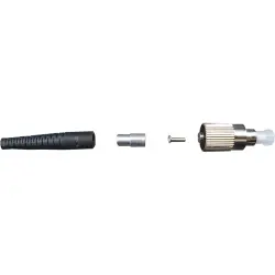 FO plug, FC, FC, multimode, ceramic, black, 53216.3